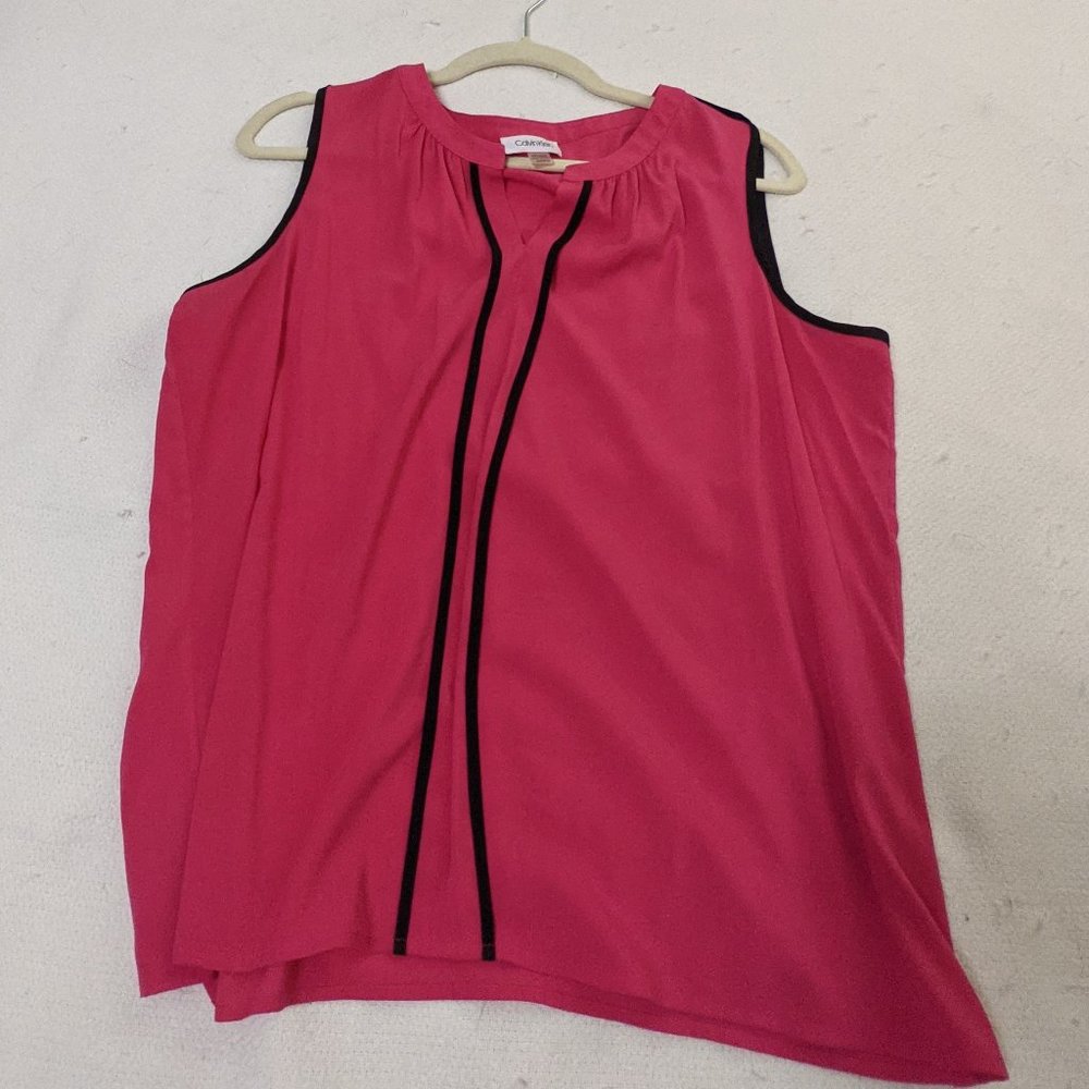 Stitchfix Calvin Klein Buckner Piping Detail Blouse XL